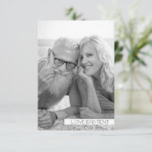 Schwarz-Weiß-Foto zum Hochzeitstag (Stehend Vorderseite)