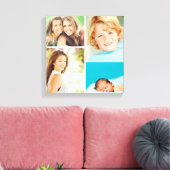 Schwarz-Weiß-Fotocollage-Canvas drucken Leinwanddruck (Insitu (Wohnzimmer))