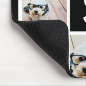 Schwarz-Weiß-FotoCollage - kundenspezifisches Mono Mousepad (Ecke)