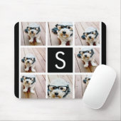 Schwarz-Weiß-FotoCollage - kundenspezifisches Mono Mousepad (Mit Mouse)
