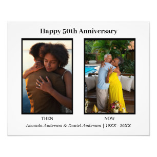 Schwarz-weiß-Fotocollage zum Jubiläum Fotodruck