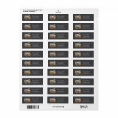 Schwarz-Weiß-Fotografen-Verpackungslabel (Vorne)