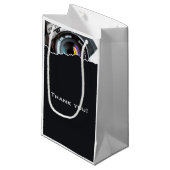 Schwarz-Weiß-Fotografen Vielen Dank Kleine Geschenktüte (Vorderseite Schrägansicht)