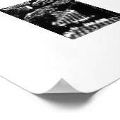 Schwarz-Weiß-Fotografie aus Kalifornien Poster (Ecke)