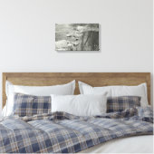 Schwarz-Weiß-Fotografie-Calm auf der Leinwand (Insitu (Schlafzimmer))