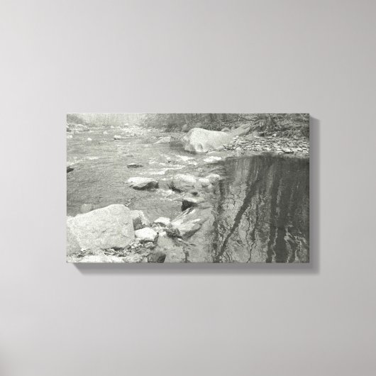 Schwarz-Weiß-Fotografie-Calm auf der Leinwand (Vorderseite)