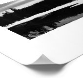 Schwarz-Weiß-Fotografie, gefroren Poster (Ecke)