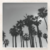 Schwarz-Weiß-Fotografie im Sommer-Ozean Glasuntersetzer (Vorderseite)