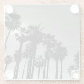 Schwarz-Weiß-Fotografie im Sommer-Ozean Glasuntersetzer (Rückseite)