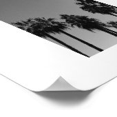 Schwarz-Weiß-Fotografie im Sommer-Ozean Poster (Ecke)