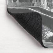 Schwarz-Weiß-Fotografie Venedig Italien Kanal Mousepad (Ecke)