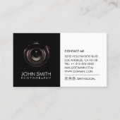 Schwarz-Weiß-Fotografie Visitenkarte (Vorderseite)