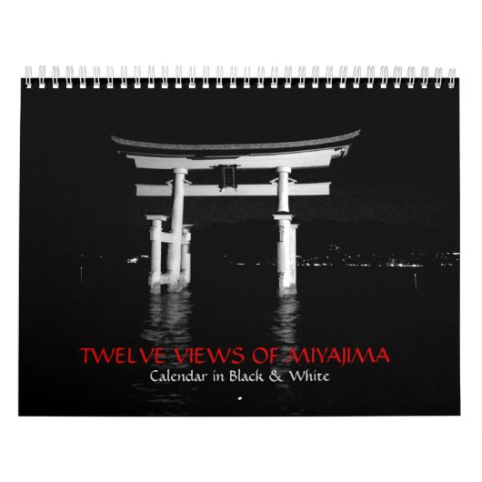 Schwarz-Weiß-Fotografie von Miyajima Kalender (Titelbild)