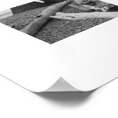 Schwarz-Weiß-Fotografien Poster (Ecke)