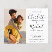 Schwarz-Weiß-Fotos - Einladung zur Hochzeit (Vorderseite)