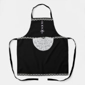 Schwarz-Weiß-Französisch-Mädchen Schürze (Vorderseite)