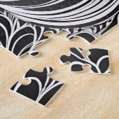 Schwarz-Weiß-Frau der Elegance Puzzle (Seite)