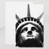 Schwarz-Weiß-Freiheitsstatue Briefpapier (Vorne/Hinten)