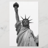Schwarz-Weiß-Freiheitsstatue Briefpapier (Vorderseite)