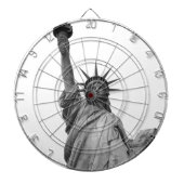 Schwarz-Weiß-Freiheitsstatue Dartscheibe (vorne)