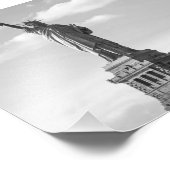 Schwarz-Weiß-Freiheitsstatue Fotodruck (Ecke)