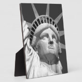 Schwarz-Weiß-Freiheitsstatue Fotoplatte (Seite)