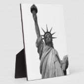 Schwarz-Weiß-Freiheitsstatue Fotoplatte (Seite)