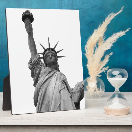 Schwarz-Weiß-Freiheitsstatue Fotoplatte (Seite)