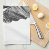 Schwarz-Weiß-Freiheitsstatue Handtuch (Viertel Falte)