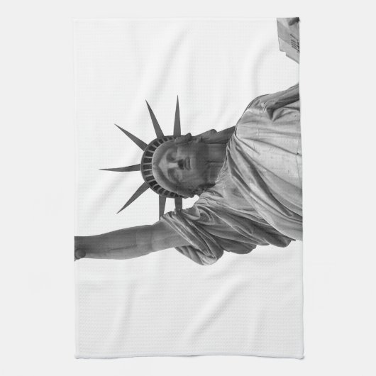 Schwarz-Weiß-Freiheitsstatue Handtuch (Vertikal)