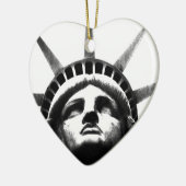 Schwarz-Weiß-Freiheitsstatue Keramik Ornament (Links)