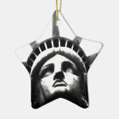 Schwarz-Weiß-Freiheitsstatue Keramikornament (Links)
