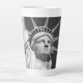 Schwarz-Weiß-Freiheitsstatue Milchtasse (Vorderseite)