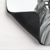Schwarz-Weiß-Freiheitsstatue Mousepad (Ecke)