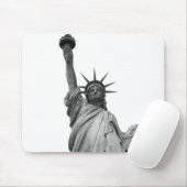 Schwarz-Weiß-Freiheitsstatue Mousepad (Mit Mouse)