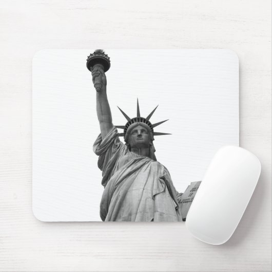 Schwarz-Weiß-Freiheitsstatue Mousepad (Mit Mouse)