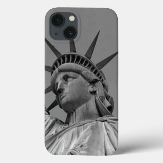 Schwarz-Weiß-Freiheitsstatue New York Case-Mate iPhone Hülle (Rückseite)
