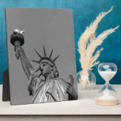 Schwarz-Weiß-Freiheitsstatue New York Fotoplatte (Seite)