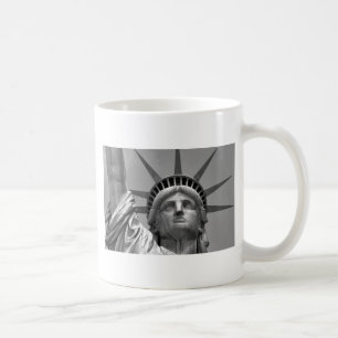Schwarz-Weiß-Freiheitsstatue New York Kaffeetasse