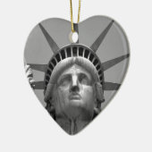 Schwarz-Weiß-Freiheitsstatue New York Keramikornament (Links)