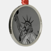 Schwarz-Weiß-Freiheitsstatue New York Ornament Aus Metall (Rechts)