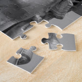 Schwarz-Weiß-Freiheitsstatue New York Puzzle (Seite)