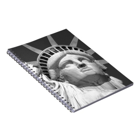 Schwarz-Weiß-Freiheitsstatue Notizblock (Rechte Seite)