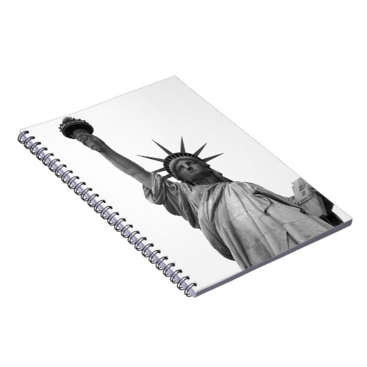 Schwarz-Weiß-Freiheitsstatue Notizblock (Rechte Seite)