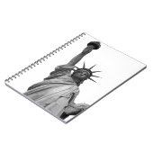 Schwarz-Weiß-Freiheitsstatue Notizblock (Linke Seite)