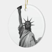 Schwarz-Weiß-Freiheitsstatue Ornament (Links)