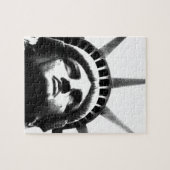 Schwarz-Weiß-Freiheitsstatue Puzzle (Horizontal)