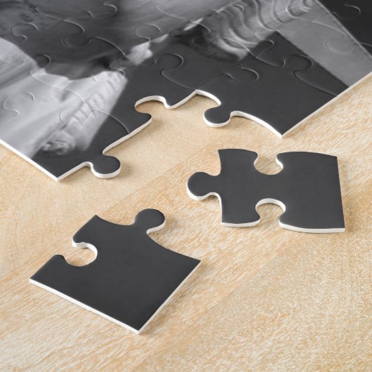 Schwarz-Weiß-Freiheitsstatue Puzzle (Seite)