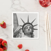 Schwarz-Weiß-Freiheitsstatue Serviette (Beispiel)