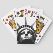Schwarz-Weiß-Freiheitsstatue Spielkarten (Rückseite)